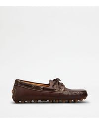 Tod's - Bootsschuh-Mokassins Gommino Bubble Aus Leder - Lyst