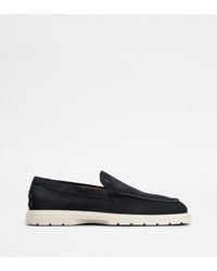 Tod's - Slipper-Loafer aus Veloursleder - Lyst