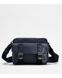 Tod's - Messenger Bag In Fabric And Leather Mini - Lyst