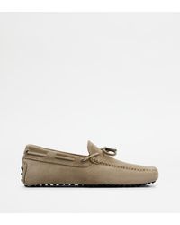 Tod's - Gommino Driving Shoes In Suede - Lyst