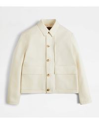 Tod's - Over Jacket In Cotton - Lyst