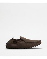Tod's - Mocassin Gommino Glove En Nubuck - Lyst
