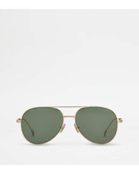 Tod's - Teardrop Sunglasses With Temples - Lyst