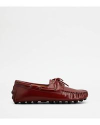 Tod's - Segelschuh-Gomminos Bubble Aus Leder - Lyst