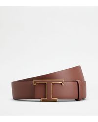 Tod's - Ceinture Réversible T Timeless en Cuir - Lyst