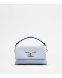 Tod's - T Timeless Flap Bag In Leather Micro - Lyst