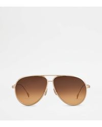 Tod's - Teardrop Sunglasses With Temples - Lyst