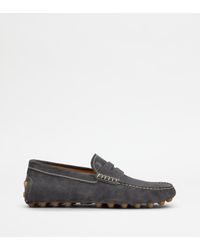 Tod's - Gommino Mokassins aus Veloursleder - Lyst