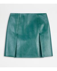 Tod's - Minirock Aus Leder - Lyst