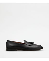 Tod's - Loafers With Tassels In Leather - Lyst