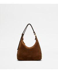 Tod's - Mini Bag Metal Dots Aus Veloursleder - Lyst