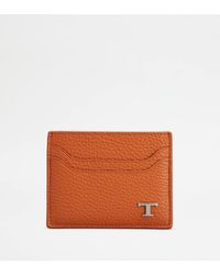 Tod's - Credit Card Holder In Leather - Lyst