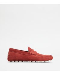 Tod's - Gommino Bubble In Suede - Lyst