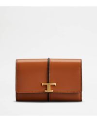 Tod's - T Timeless Wallet In Leather - Lyst