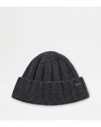 Tod's - Cashmere Blend Beanie - Lyst