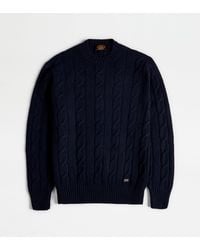 Tod's - Cashmere Blend Round-Neck Pullover - Lyst
