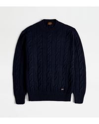 Tod's - Cashmere Blend Round-Neck Pullover - Lyst