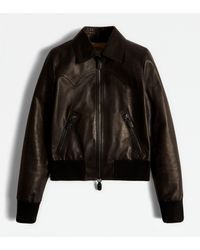 Tod's - Bomber Jacket In Leather - Lyst