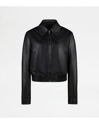 Tod's - Bomber Cropped - Lyst