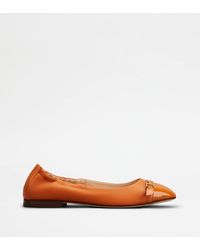 Tod's - Ballerinas In Leather - Lyst
