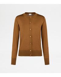 Tod's - Silk Blend Cardigan - Lyst