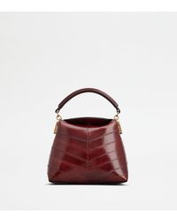 Tod's - T Case Tote Messenger Bag In Eel Leather Micro - Lyst