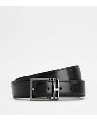Tod's - Adjustable And Reversible Belt In Leather - Lyst
