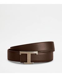 Tod's - T Timeless Reversible Belt In Leather - Lyst