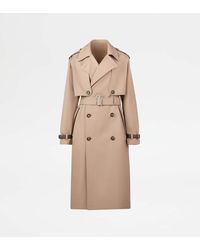 Tod's - Trench Coat With Removable Cape - Lyst