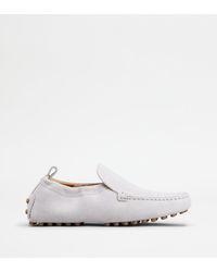 Tod's - Gommino Mokassins Glove Aus Veloursleder - Lyst