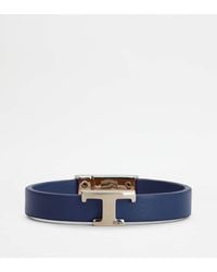Tod's - Bracelet T Timeless en Cuir - Lyst