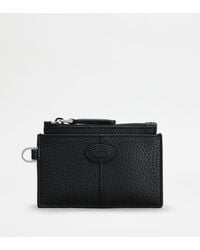 Tod's - Neck Card Holder In Leather - Lyst