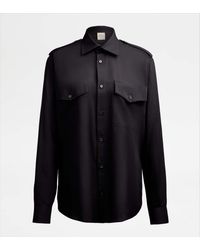 Tod's - Shirt In Wool - Lyst