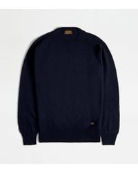 Tod's - Cashmere Blend Round-Neck Pullover - Lyst