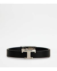 Tod's - T Timeless Bracelet In Leather - Lyst