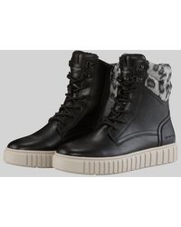 Tom Tailor - Gefütterte Stiefelette mit Leo-Detail - Lyst
