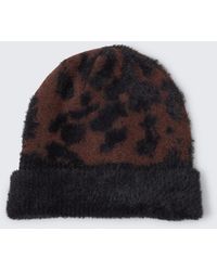 Tom Tailor - Beanie Mütze mit Leo-Print - Lyst