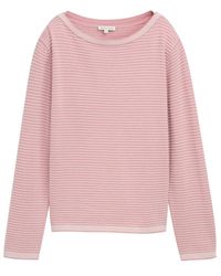 Tom Tailor - Strickpullover mit U-Boot-Ausschnitt - Lyst