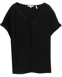 Tom Tailor - Loose Fit Bluse mit V-Ausschnitt - Lyst