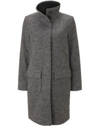 Tom Tailor Mantel aus Tweed mit Stehkragen - Grau