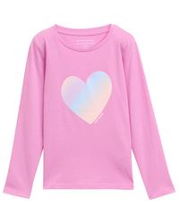 Tom Tailor - Mädchen Langarmshirt mit Herz-Print - Lyst