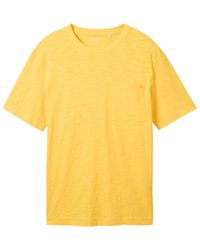 Tom Tailor - Basic T-Shirt in Melange Optik - Lyst