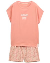 Tom Tailor - Pyjama-Set mit Allover-Print - Lyst