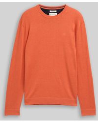 Tom Tailor - Basic Strickpullover aus Baumwolle - Lyst