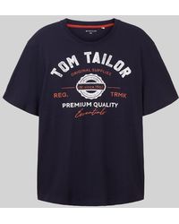 Tom Tailor - Plus Size - T-Shirt mit Logo Print - Lyst