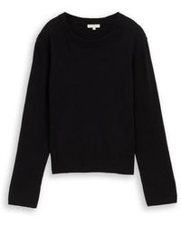 Tom Tailor - Strickpullover mit Rundhalsausschnitt - Lyst