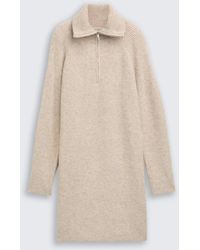 Tom Tailor - DENIM Mini-Kleid mit Troyer-Kragen - Lyst