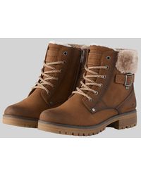 Tom Tailor - Wasserfeste Stiefel mit Material-Mix - Lyst