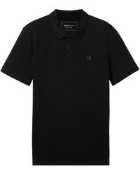 Tom Tailor - DENIM Basic Poloshirt mit Logo Print - Lyst
