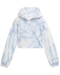 Tom Tailor - Mädchen Cropped Hoodie Sweatshirt mit Batik-Muster - Lyst